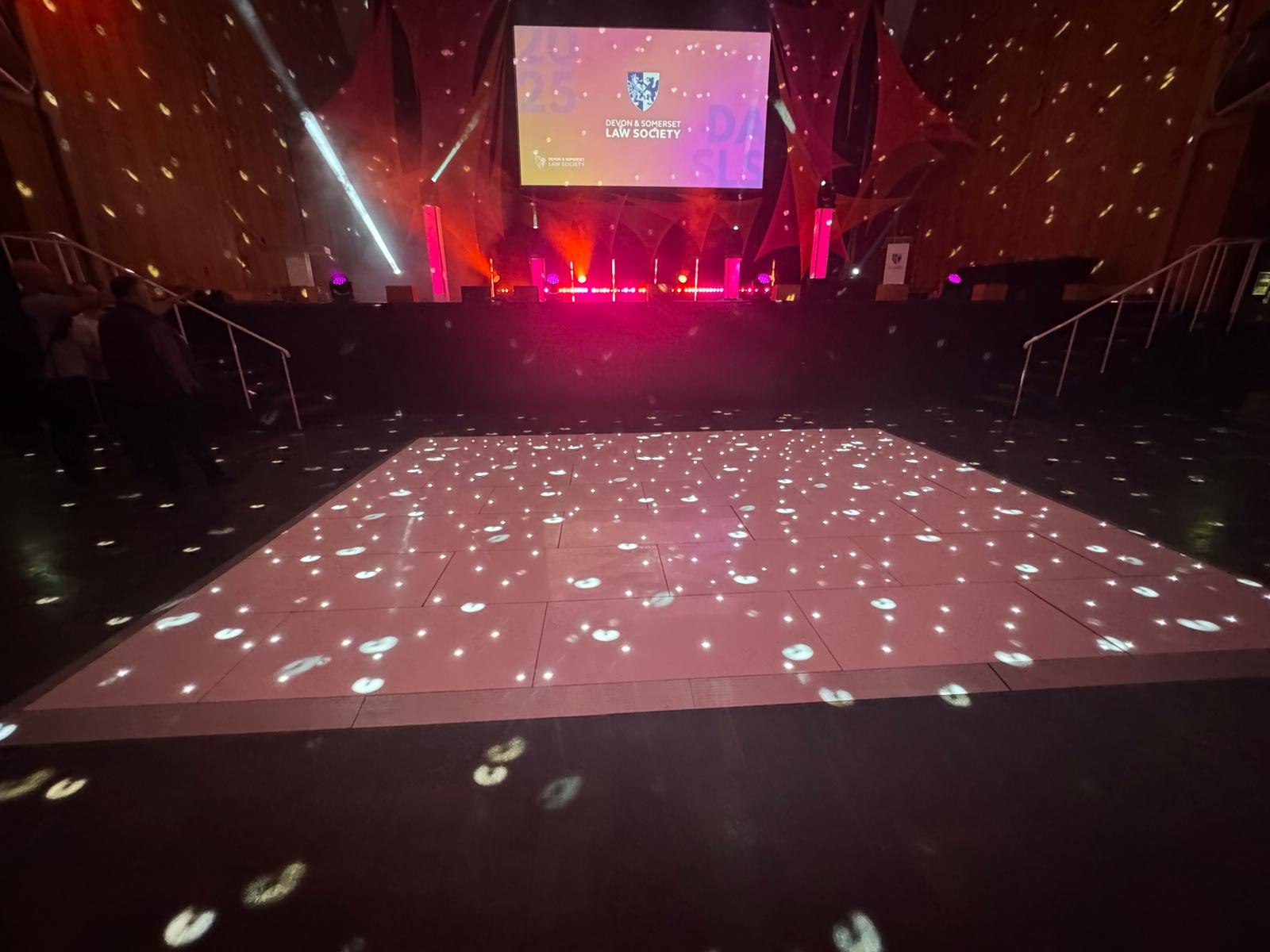 18ft White Twinkle Dancefloor Hire